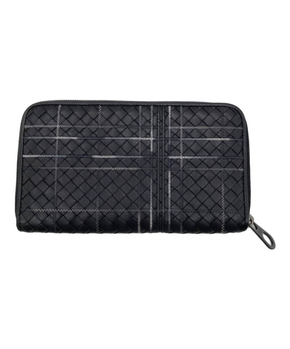 NEW BOTTEGA VENETA men's metropolis intrecciato leather continental zip wallet i